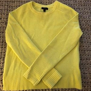 HIGHLIGHTER GREEN jcrew WOOL sweater